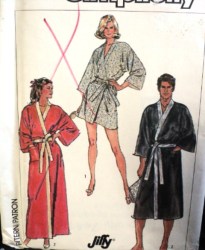 7441 JIFFY MR S,M, L; MS 10, 14 KIMONO ROBE LENGTHS,BELT PATTERN